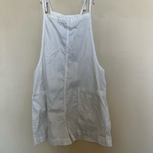 Aerie white short overalls